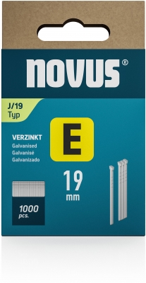 Cuie standard Novus E tip J, 19 mm, 1000 buc/cutie